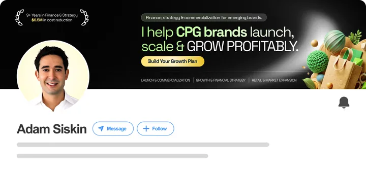 Adam Siskin's rebuilt LinkedIn profile