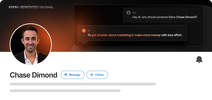 Chase Dimond's rebuilt LinkedIn profile
