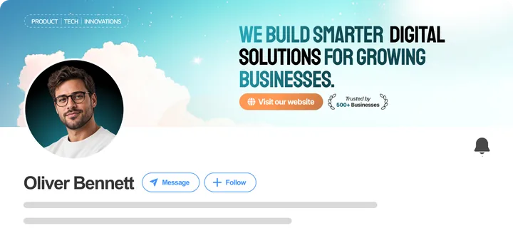 Oliver Bennett's rebuilt LinkedIn profile